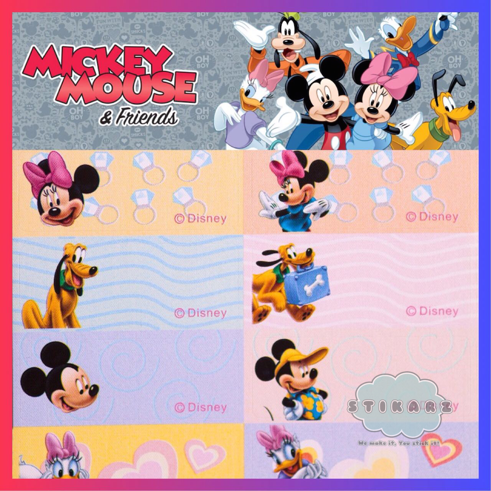 Mickey Mouse and Friends Iron-on Labels