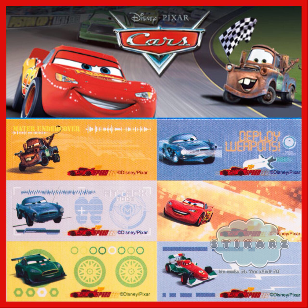 Cars Chatacter Labels Cars Iron-on Labels – STIKARZ