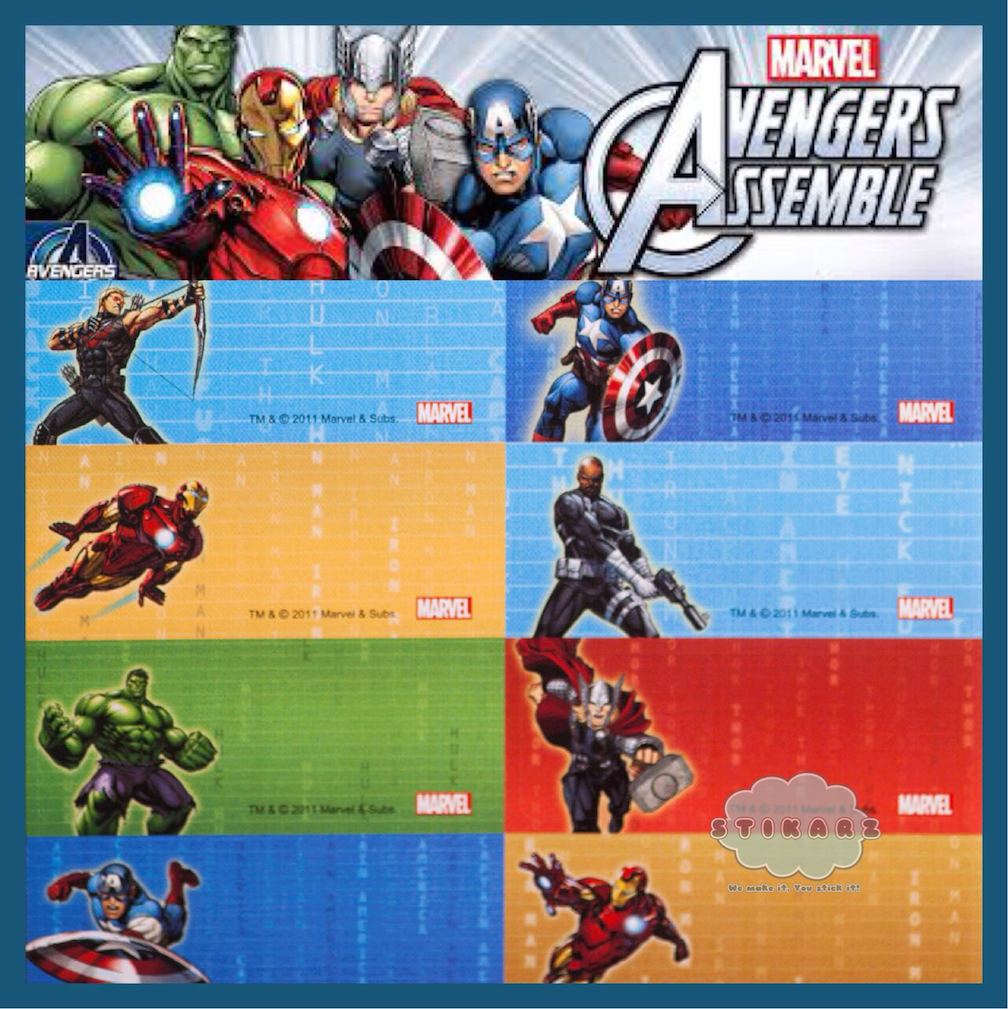 Avengers Iron-on Label