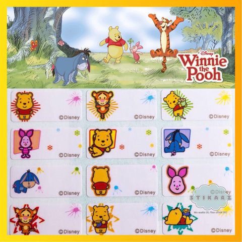 Winnie The Pooh Waterproof Stickers
